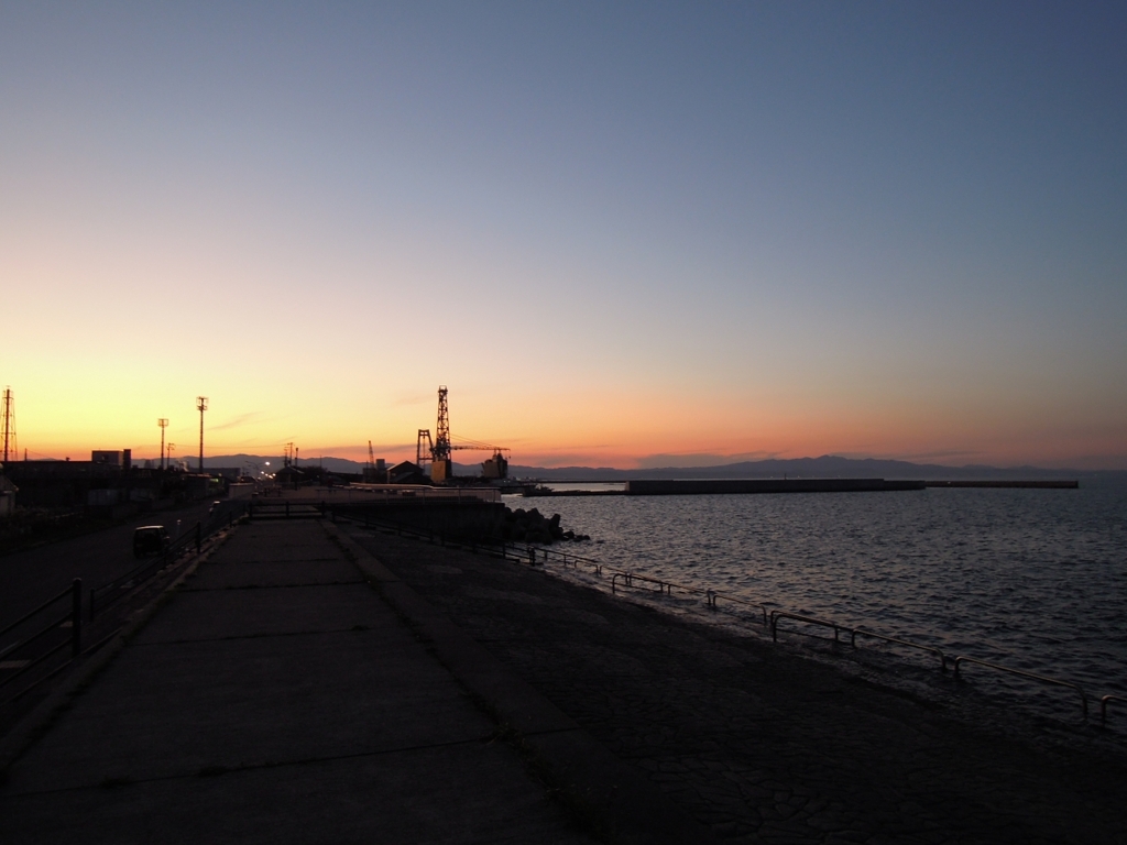 夕焼けの海1