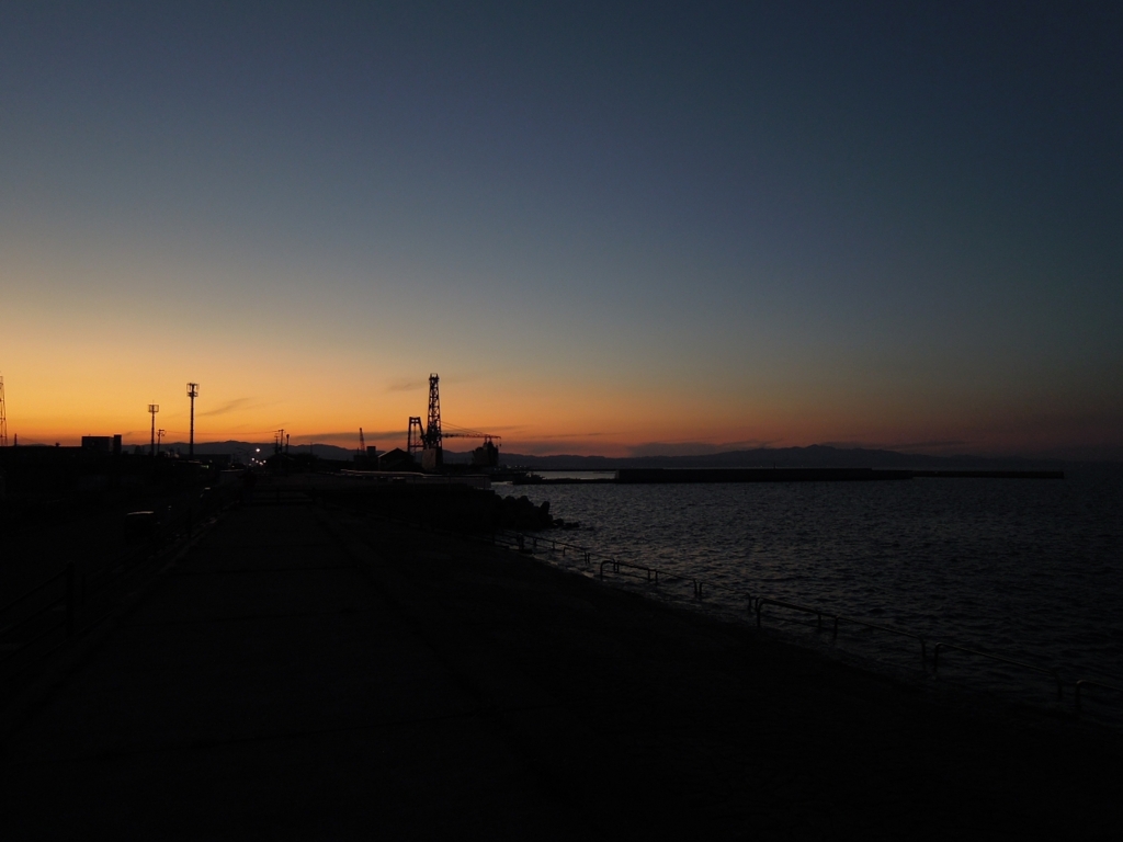 夕焼けの海5