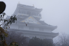 霧の中の城