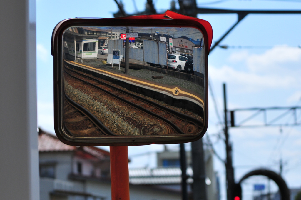 無人駅で