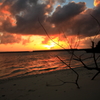 嵐の前の夕景