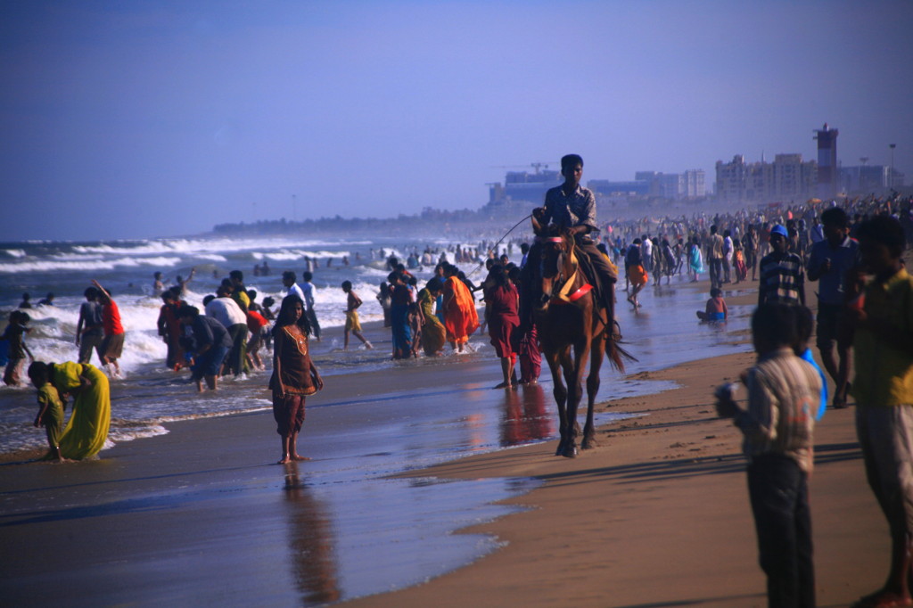 インドの海水浴