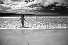 Girl and beach