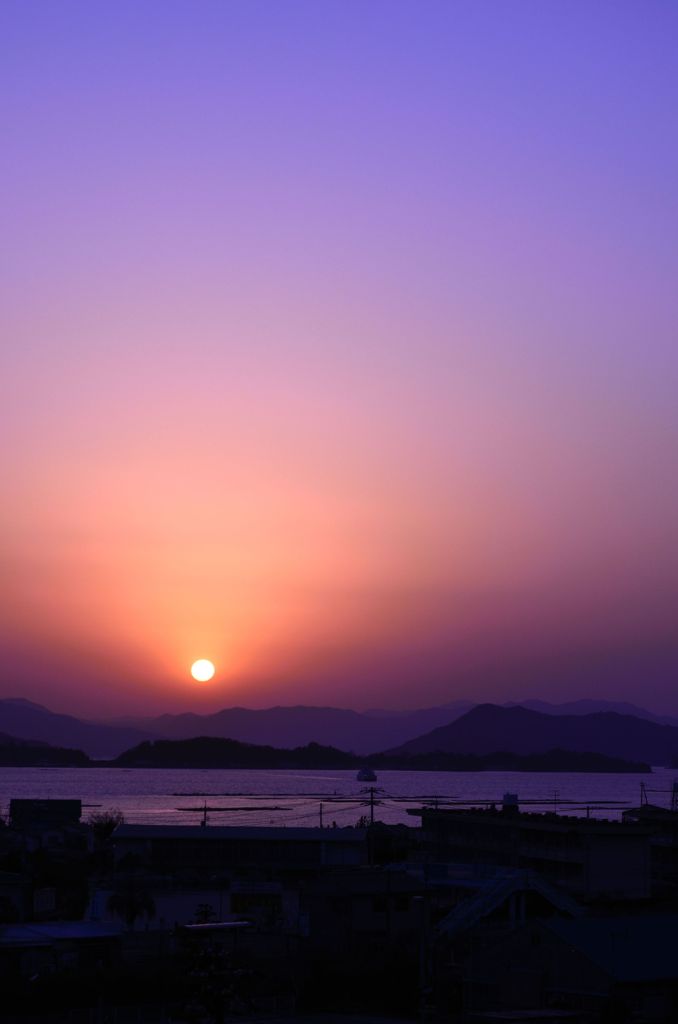 久々の夕焼け