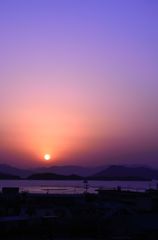 久々の夕焼け