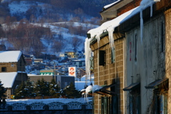 小樽運河の氷柱