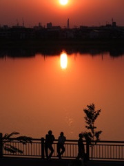 夕日とシルエット #4