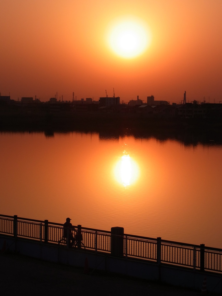 夕日とシルエット #1
