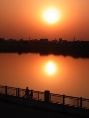 夕日とシルエット #1