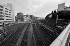 鶯谷陸橋からの風景