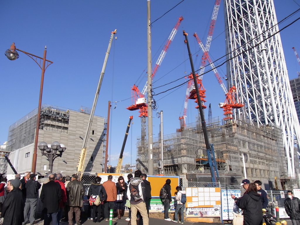 スカイツリー建設中