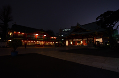 夜の神田明神境内