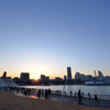 大桟橋の夕日