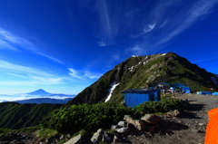 北岳と富士