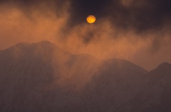 五竜山荘の夕陽