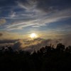 早月小屋からの夕日