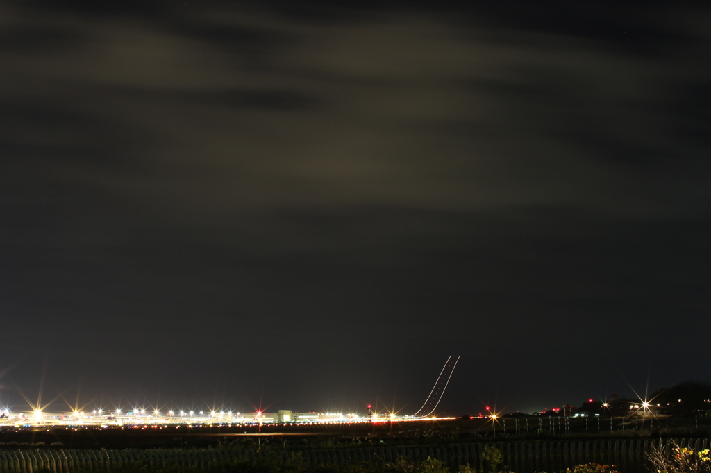 夜の離陸＾＾