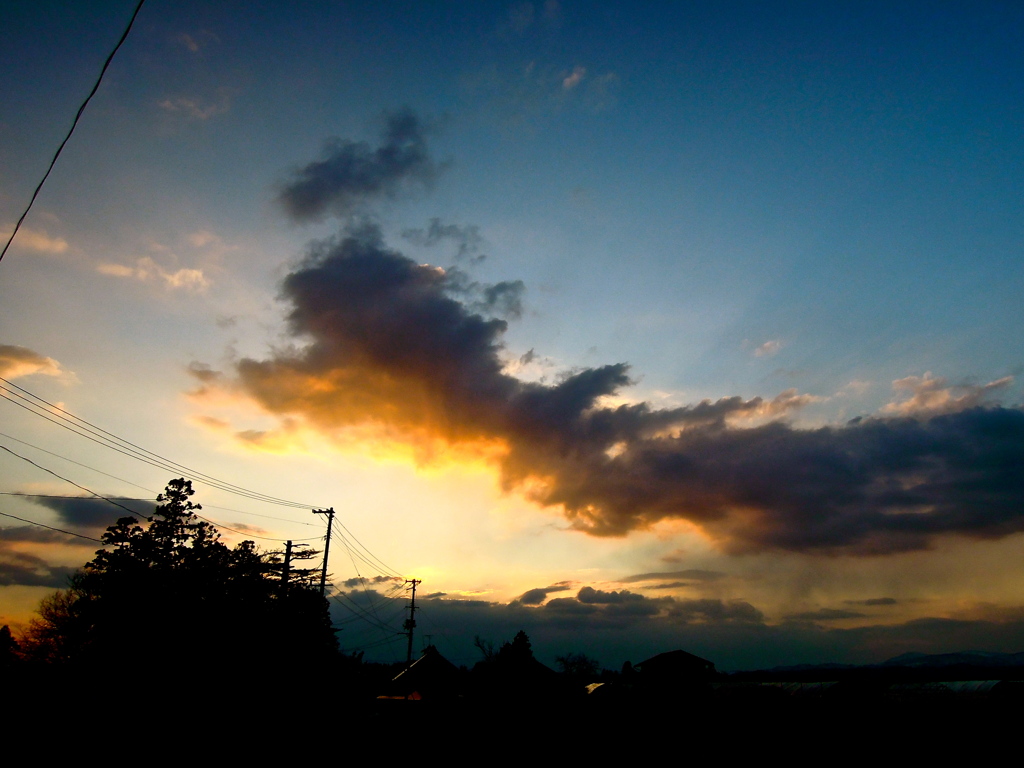 夕暮れ