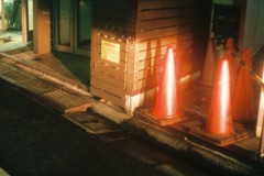 ヘッドライトの先