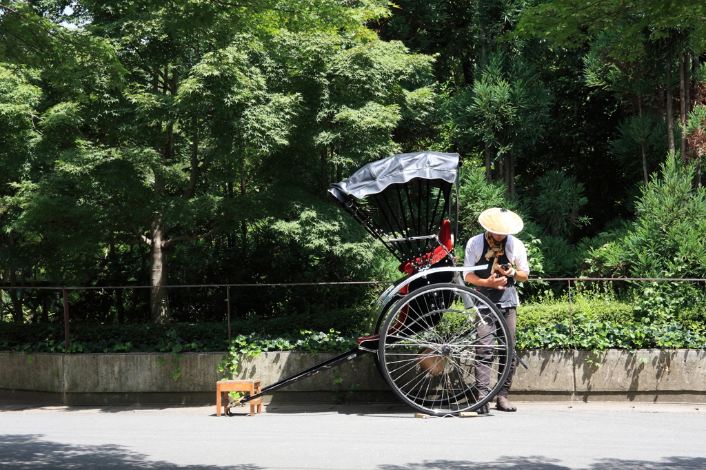 嵐山・人力車