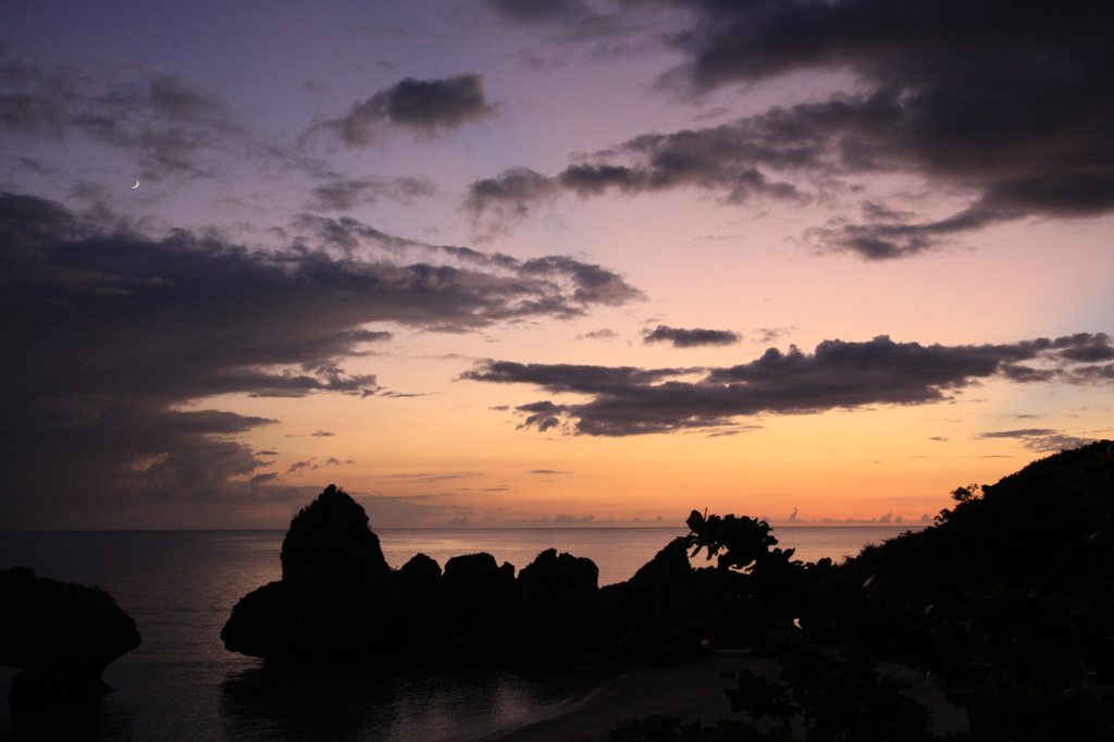 沖縄の夕方