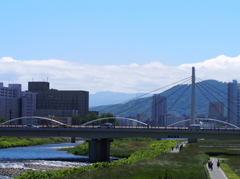 一条大橋と豊平川