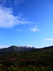 旭岳と青空♪