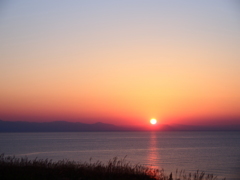 もうすぐ日が沈む・・・