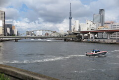 川を入れてパシャリ