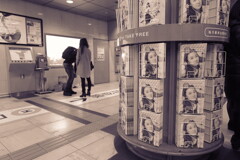 女性の写真を入れてパシャリ