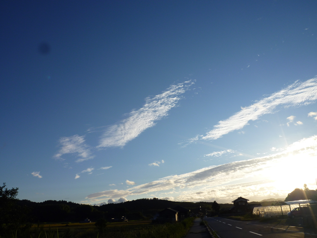 夕日