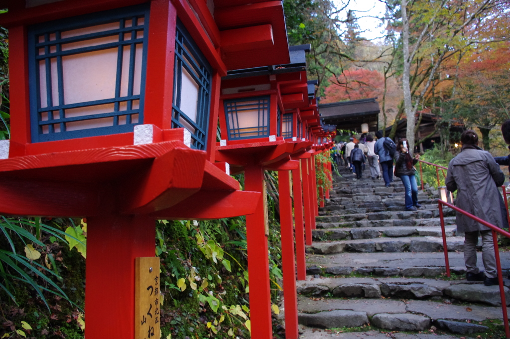貴船神社　参道