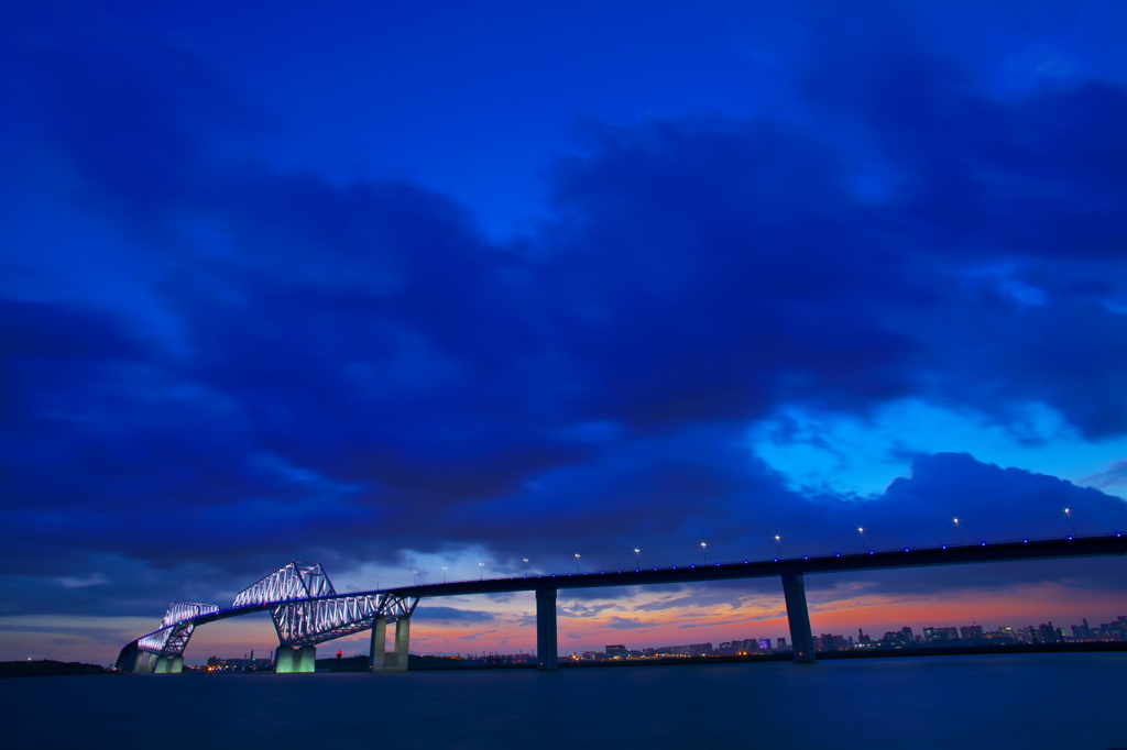 夕暮れのゲートブリッジ