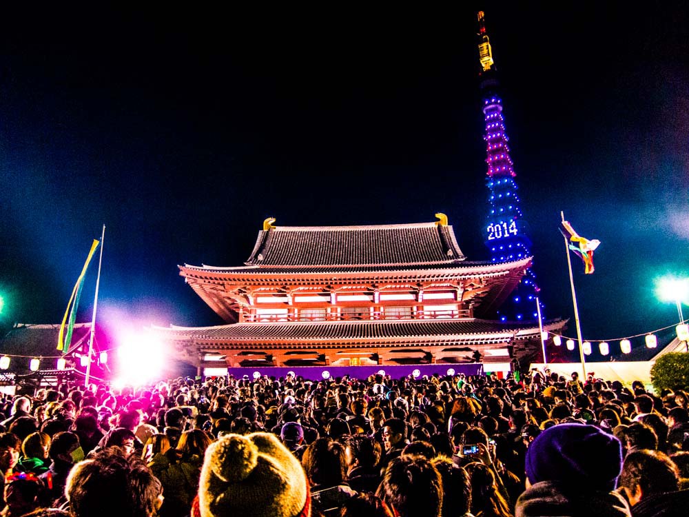 増上寺初詣