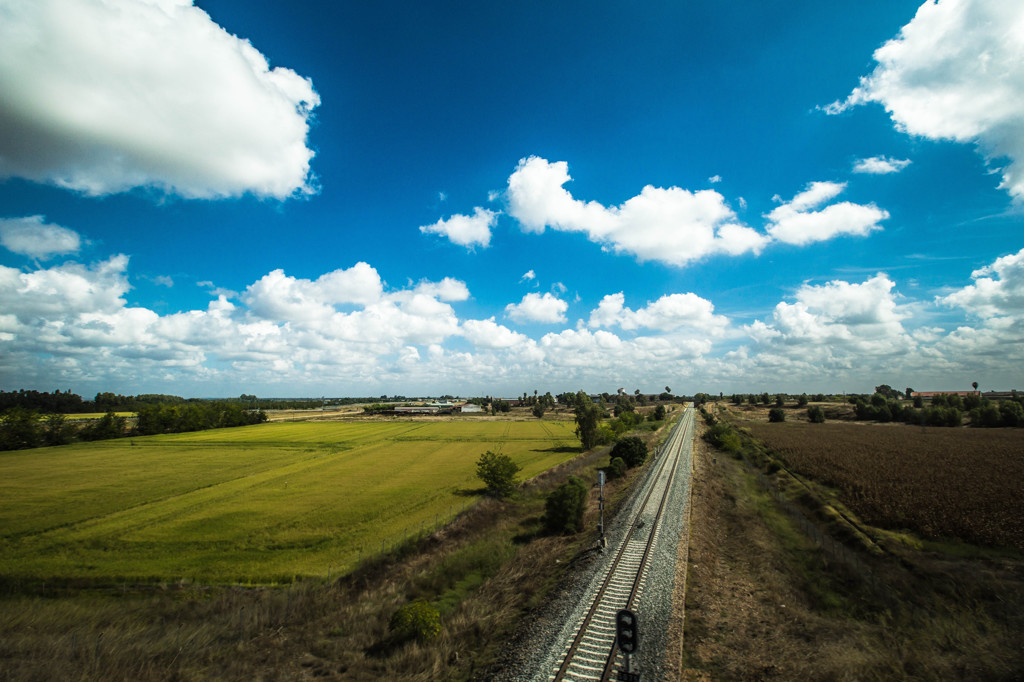 線路がある風景