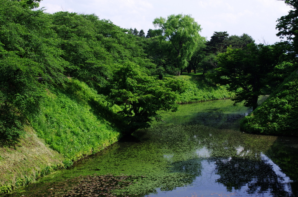 福島県　若松城（鶴ヶ城）のお堀