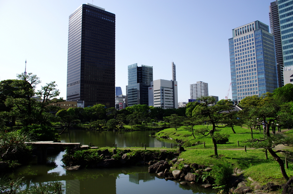 旧芝離宮恩賜庭園からの眺望２