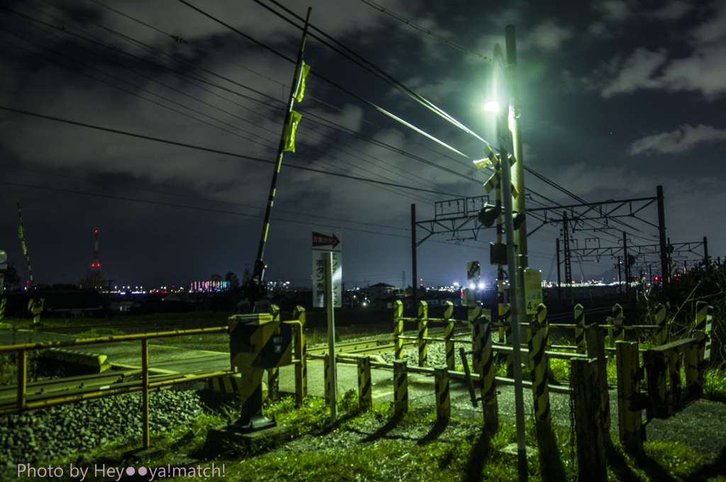 冬の空(江崎踏切)