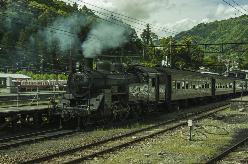 蒸気機関車C108 大井川鐵道千頭駅