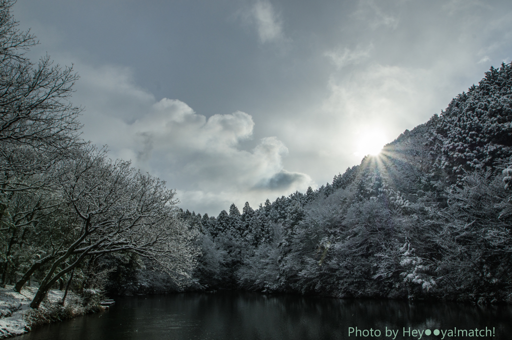 初雪の候（奧山三ツ池）上池