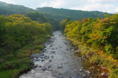 庄川の川原風景