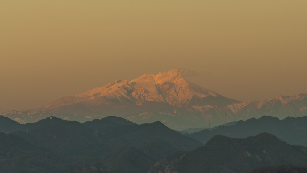 御嶽山20141227（夕暮れ）