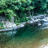 板取川の碧い淵