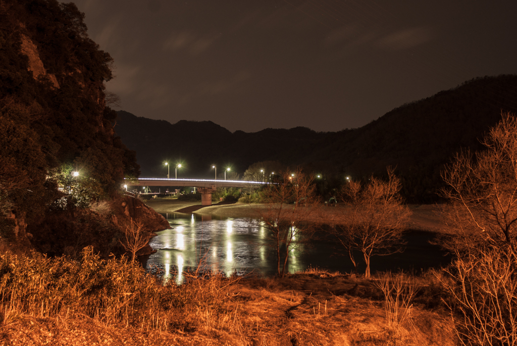 千鳥橋の冬の夜景