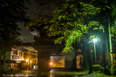 谷汲山華厳寺の夜