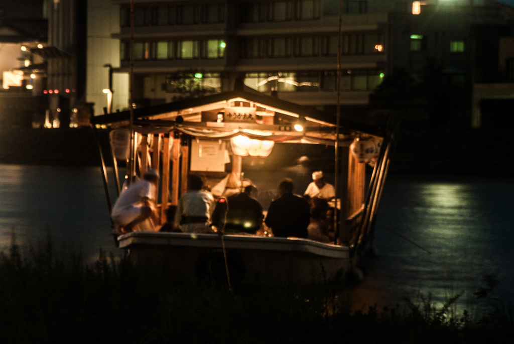屋形船の夕暮れ①