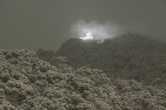 金華山の雪景色