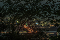 権現山から見る岐阜市街の夜