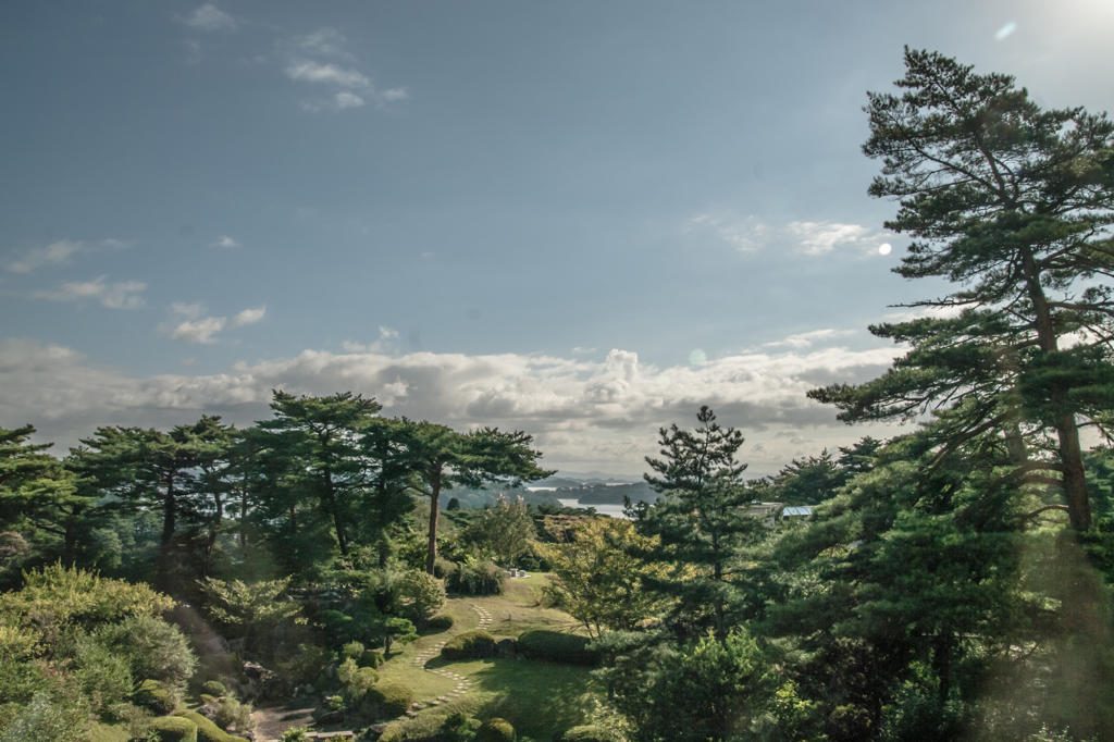 日本三景松島湾を望む