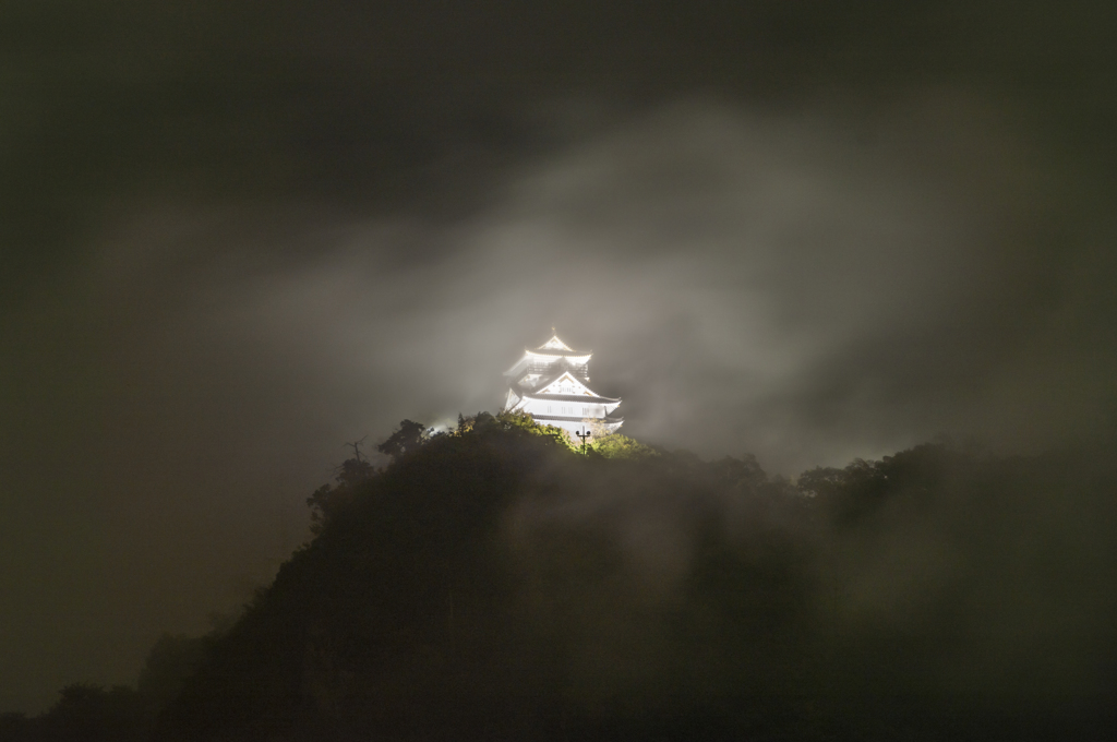 霧霞む岐阜城